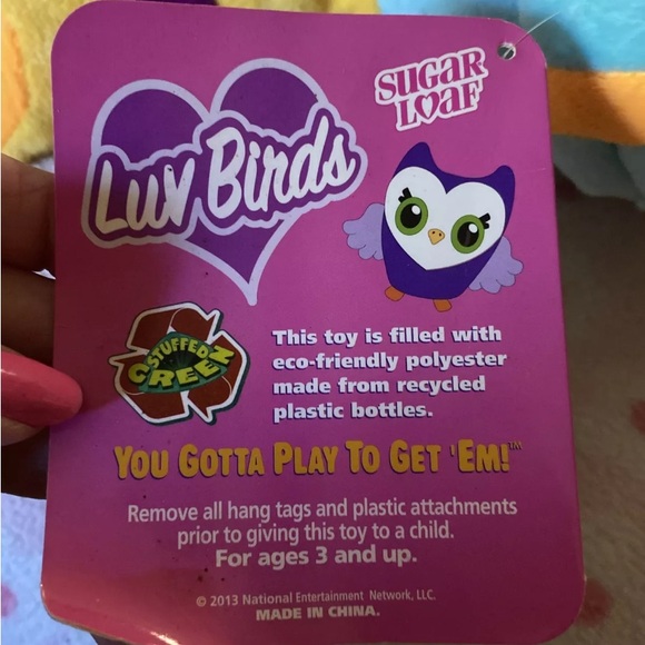 Vintage plush Tucan Luvbird stuffed toy animal sugarloaf NWT - Picture 3 of 14